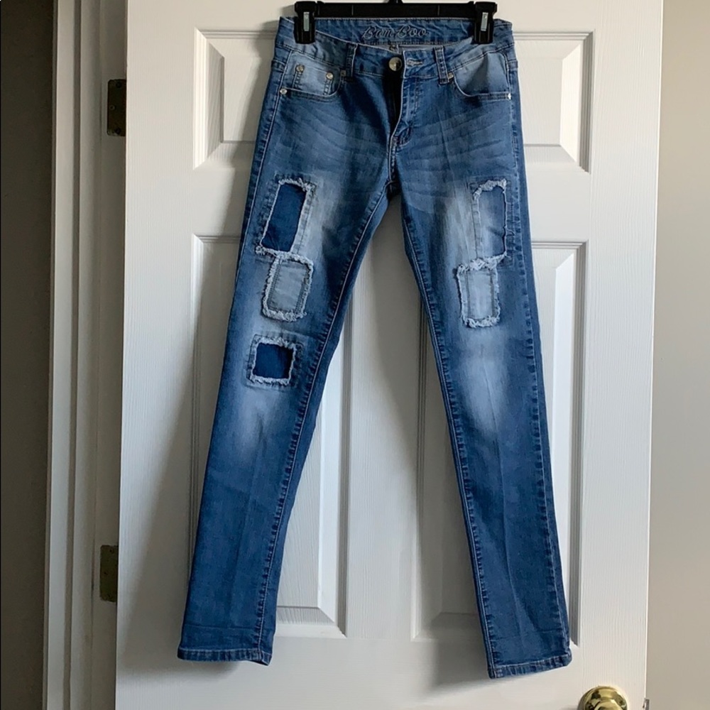 Patched Jeans